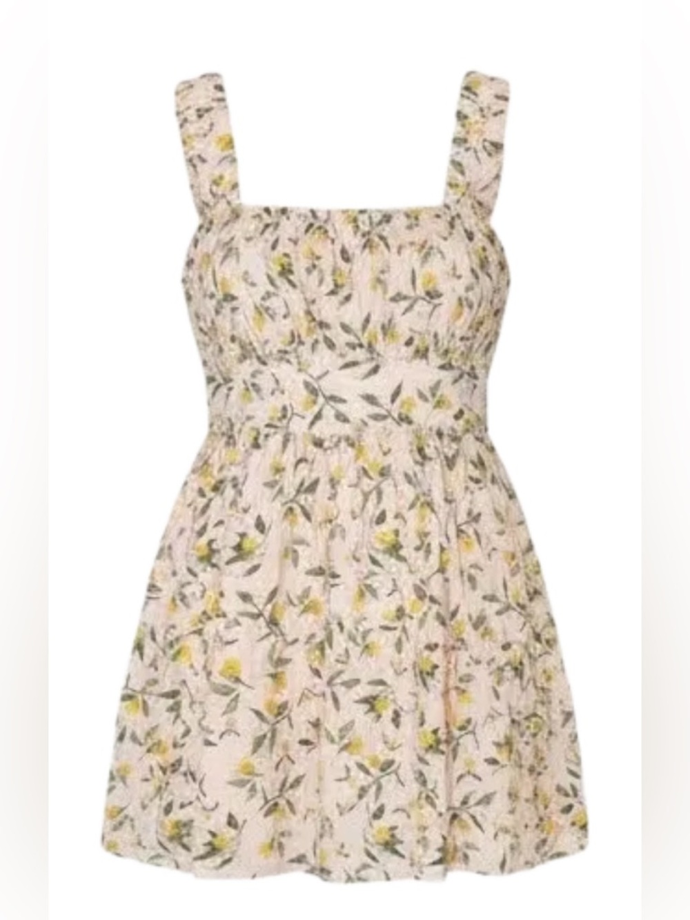 Boutique 1861 Pink Orange-Print Mini Sundress with Adjustable Straps